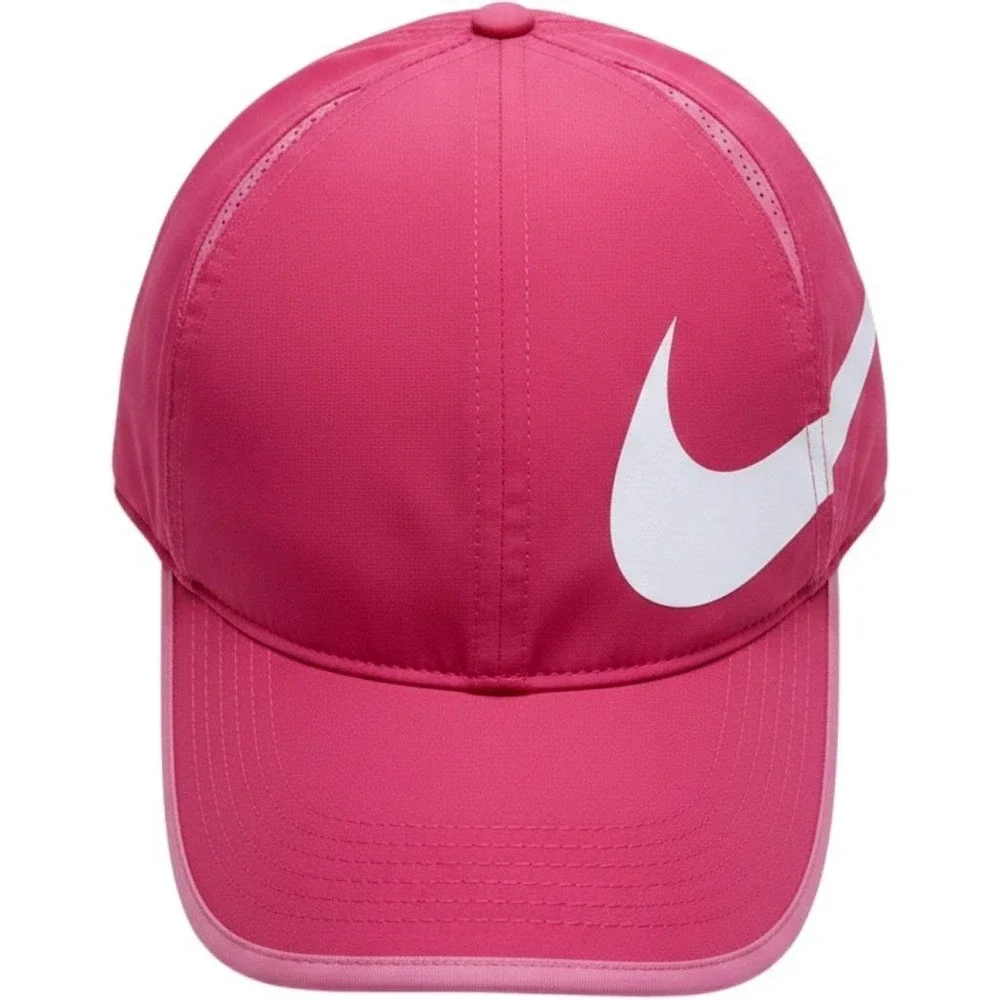 Nike Featherlight Dri-FIT Pink Running Hat Adjustable Womens Training Cap OSFM